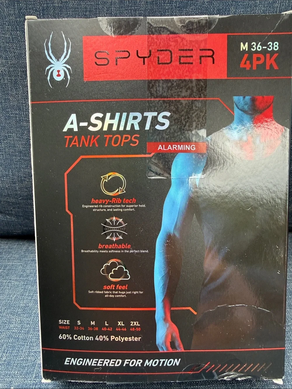 Spyder White Men's A-Shirts Tank Tops 4-Pack